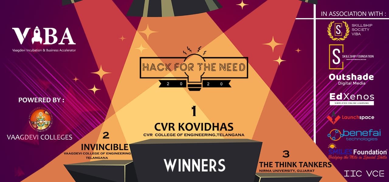 winner of hack for need hackathon
