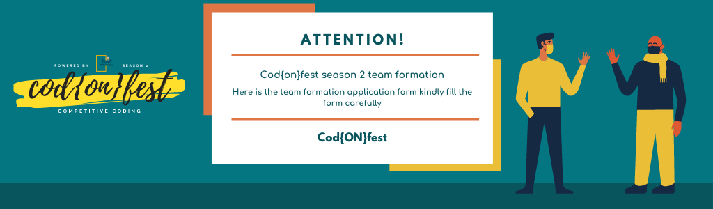 Codonfest team formation